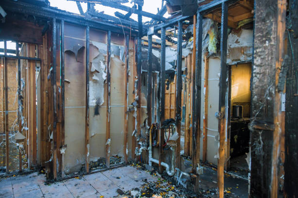 Professional Soot Cleanup technician working in Amherst, OH